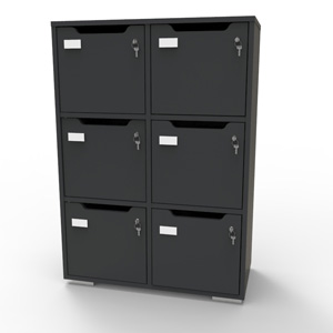 Meuble casier décliné en plusieurs coloris au choix avec des matériaux de qualité et fabrication française pour rangement et vestiaires collectifs d'entreprise et collectivité / CHR