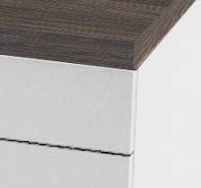 Meuble Pupitre Mebles espace Café BLANC-WENGE
