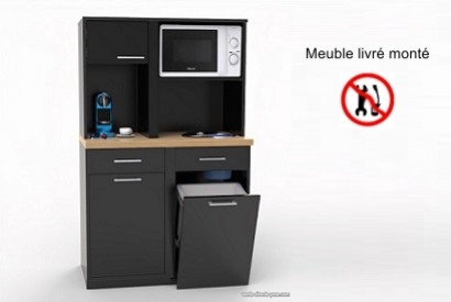 Comment le meuble café avec poubelle inclinable améliore le cadre professionnel?